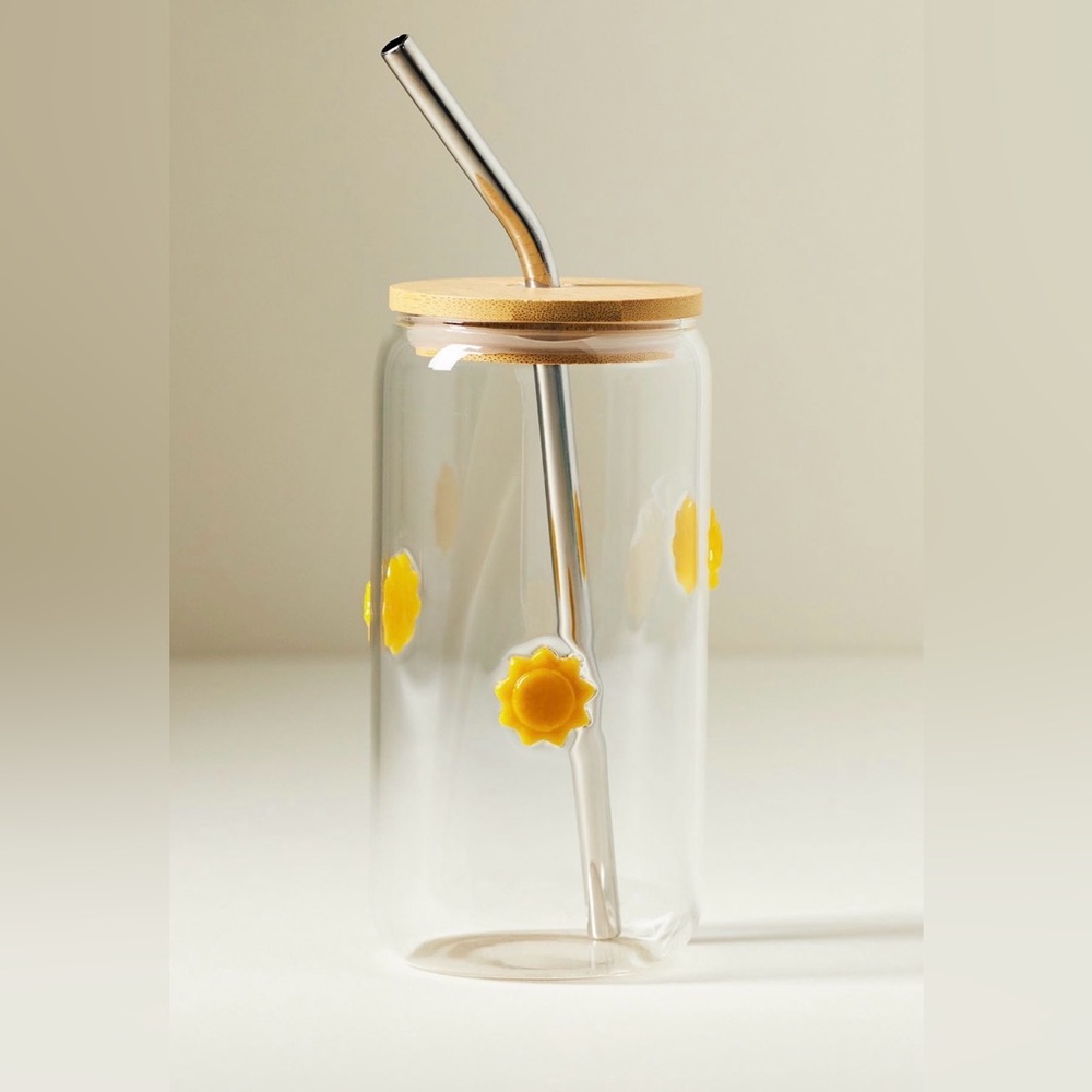 Anthropologie The Icon Juice Glass Tumbler with Lid, NWT - Picture 2 of 2